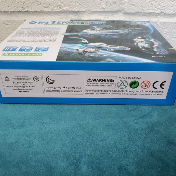 STEM 6 in 1 Solar Rechargeable Space Fleet Robots Learning Kit DIY Science NEW - Picture 4 of 8